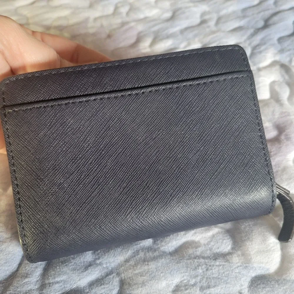 Kate Spade Leather Wallet, navy blue